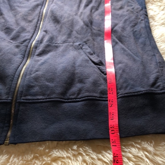 Bleach washed artist zip front hoodie size L - Picture 9 of 9